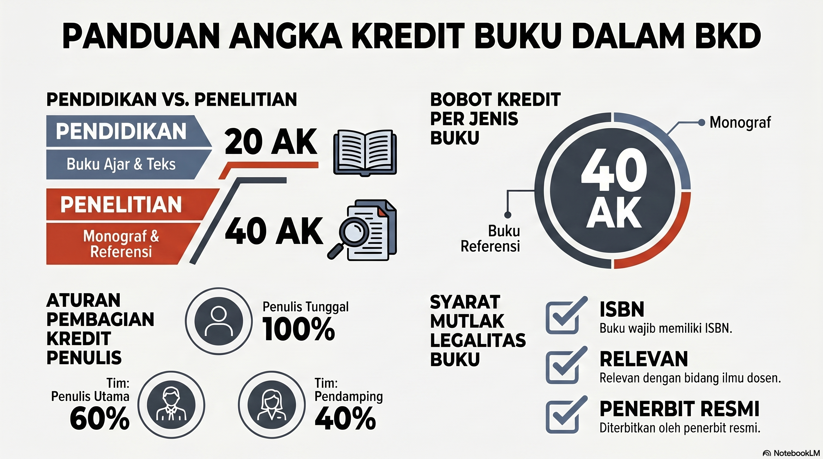 Berapa Angka Kredit Buku dalam BKD? Ini Rincian Lengkapnya